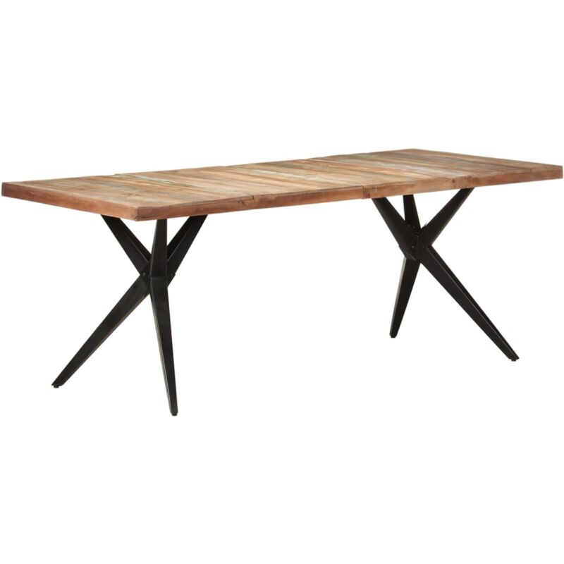 foto del prodotto tavolo da pranzo 200x90x76 cm in legno massello di recupero cod mxl 21307