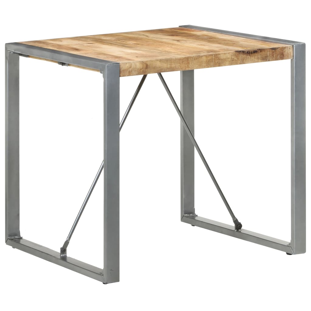 foto del prodotto tavolo da pranzo 80x80x75 cm in legno di mango grezzo cod mxl 37057
