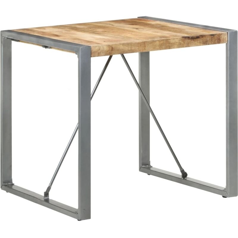 foto del prodotto tavolo da pranzo 80x80x75 cm in legno di mango grezzo vidaxl