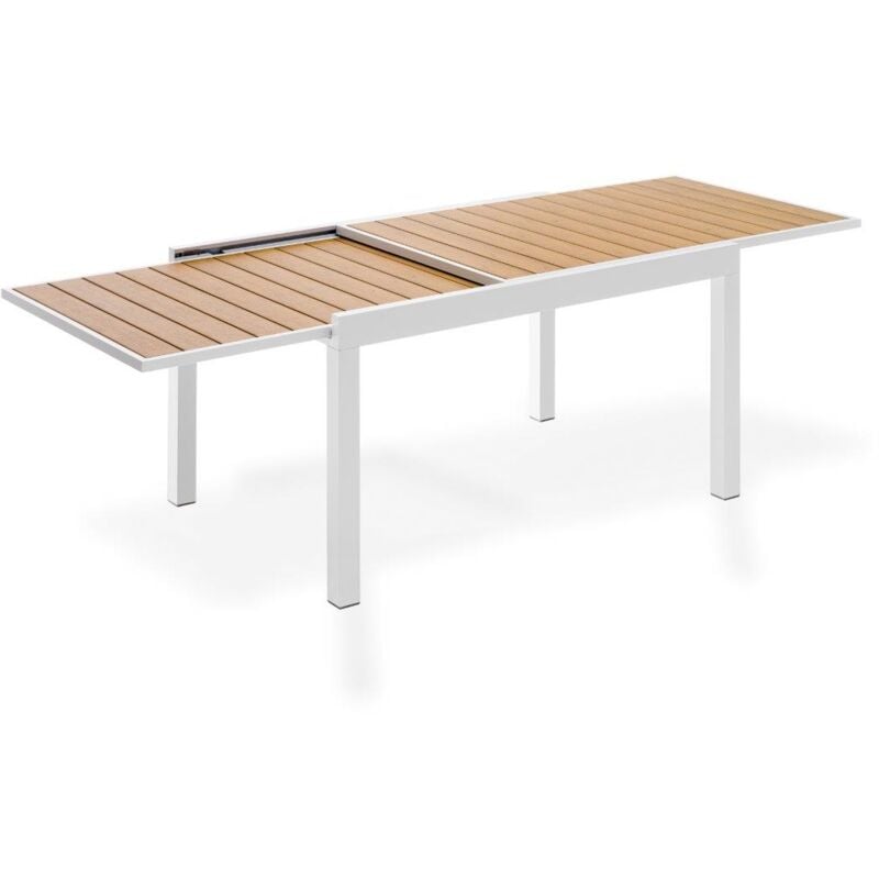 foto del prodotto tavolo da pranzo allungabile alluminio bianco mis.135 270x90xh73cm mod. m0945 08