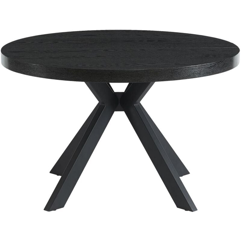 foto del prodotto tavolo da pranzo allungabile da 4 a 8 coperti in mdf e acciaio nero komoni