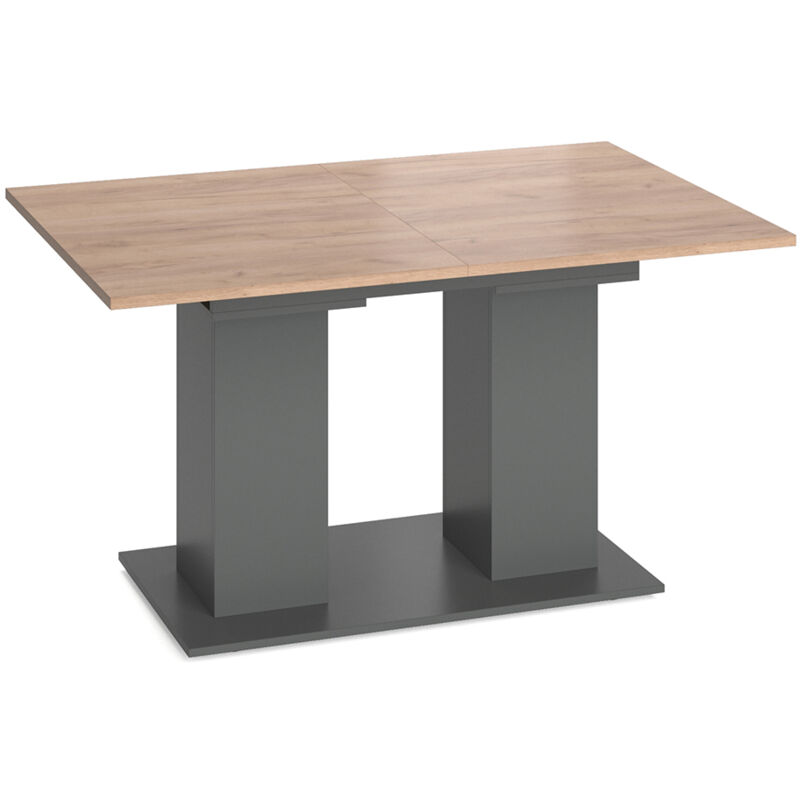 foto del prodotto tavolo da pranzo allungabile dix, antracite, 140 x 90 cm vicco