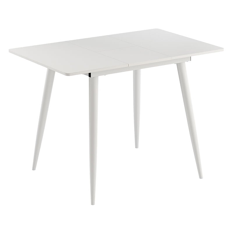 foto del prodotto tavolo da pranzo beaver, bianco, 80 x 70 cm estensibile vicco