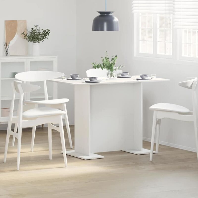 foto del prodotto tavolo da pranzo bianco 110 x 60 x 75 cm legno multistrato vidaxl