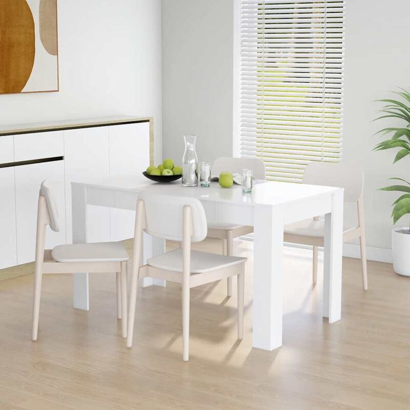 foto del prodotto tavolo da pranzo bianco 140x74,5x76 cm in legno multistrato vidaxl