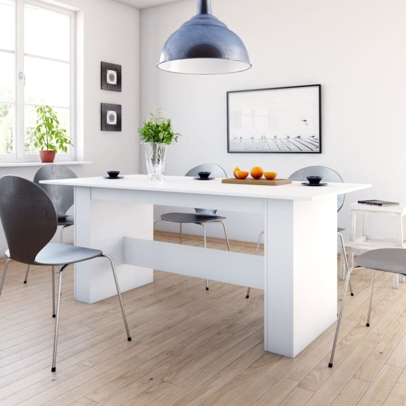 foto del prodotto tavolo da pranzo bianco 180x90x76 cm in legno multistrato vidaxl