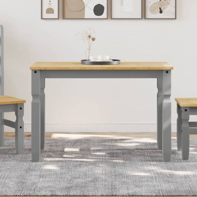 foto del prodotto tavolo da pranzo corona 112x60x75 cm in legno massello di pino vidaxl