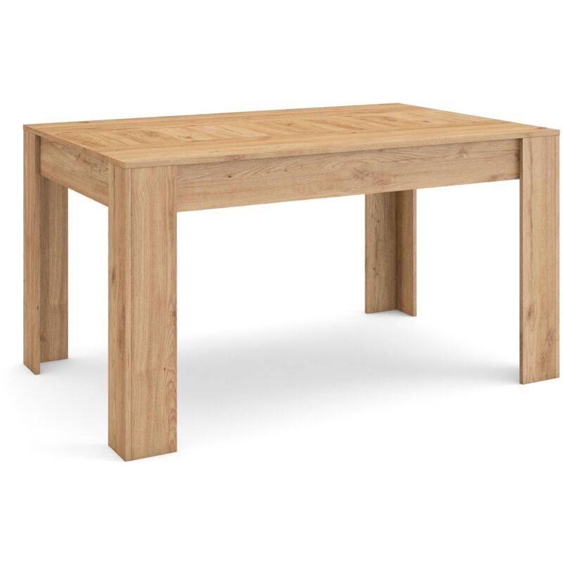 foto del prodotto tavolo da pranzo, cucina, sala da pranzo, 140x90x76 cm, per 6 persone, tavolo cucina, stile moderno, rovere skraut home