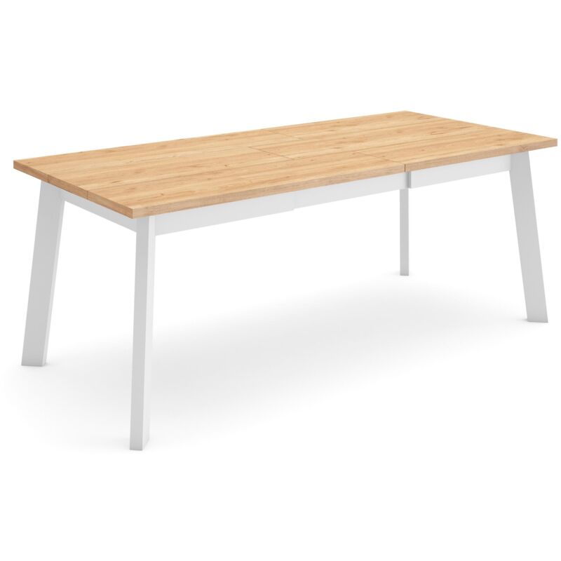 foto del prodotto tavolo da pranzo, cucina, sala da pranzo, 200, per 10 persone, gambe in legno, stile moderno, rovere skraut home