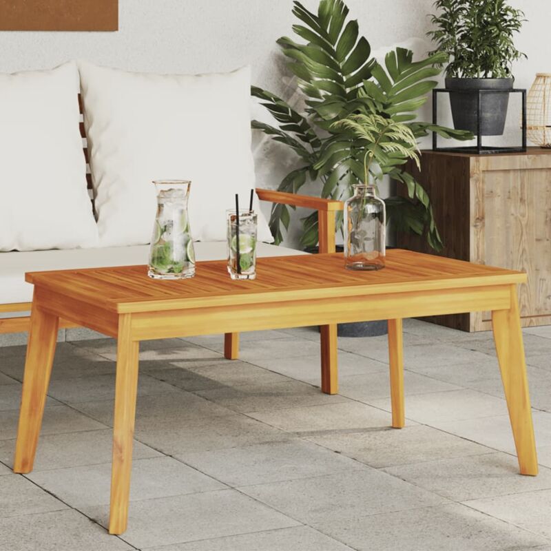 foto del prodotto tavolo da pranzo da giardino 100x55x45 cm legno massello acacia