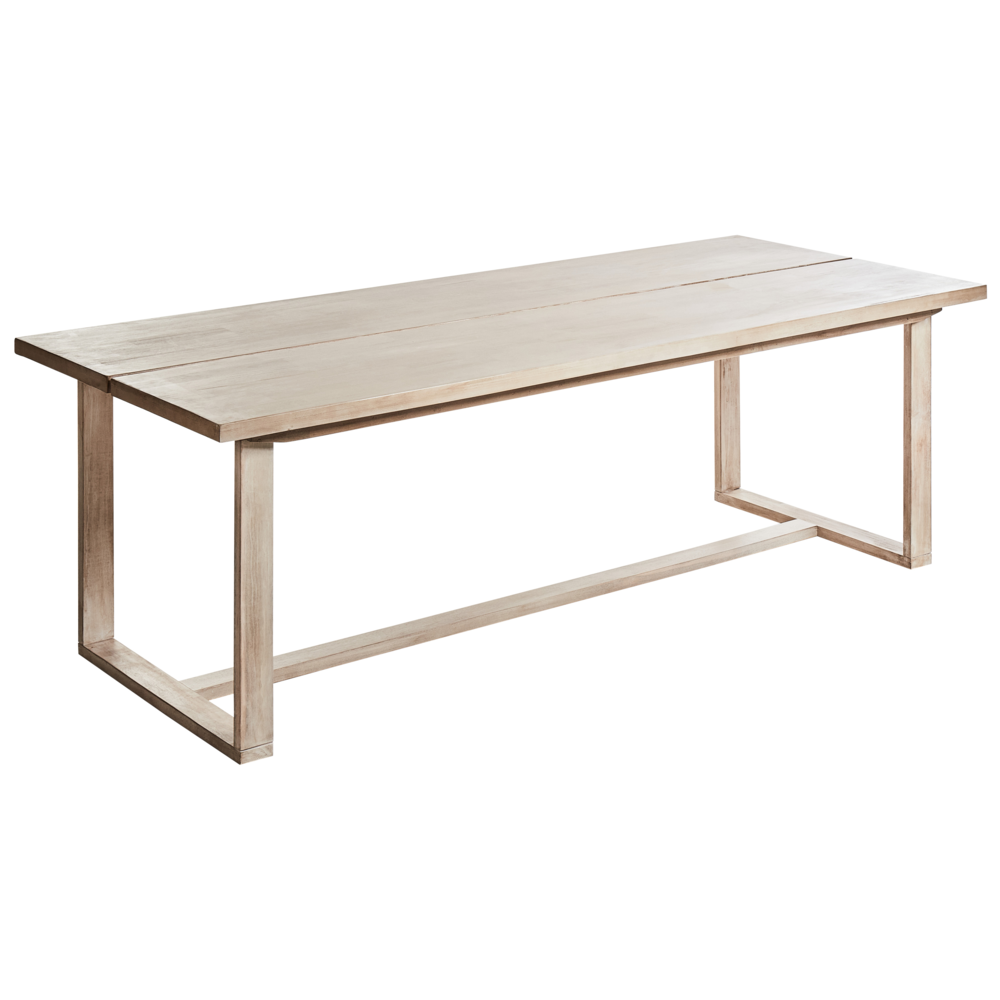 foto del prodotto tavolo da pranzo da giardino in legno di acacia chiaro 230 x 100 cm per 6 persone all 39 aperto rettangolare in stile rustico