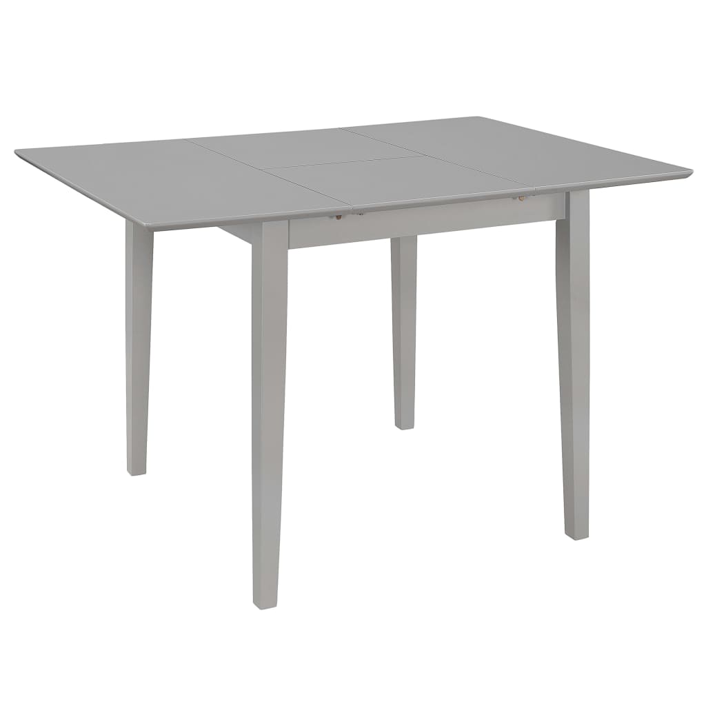 foto del prodotto tavolo da pranzo estensibile grigio 80 120 x80x74 cm in mdf vidaxl 212430