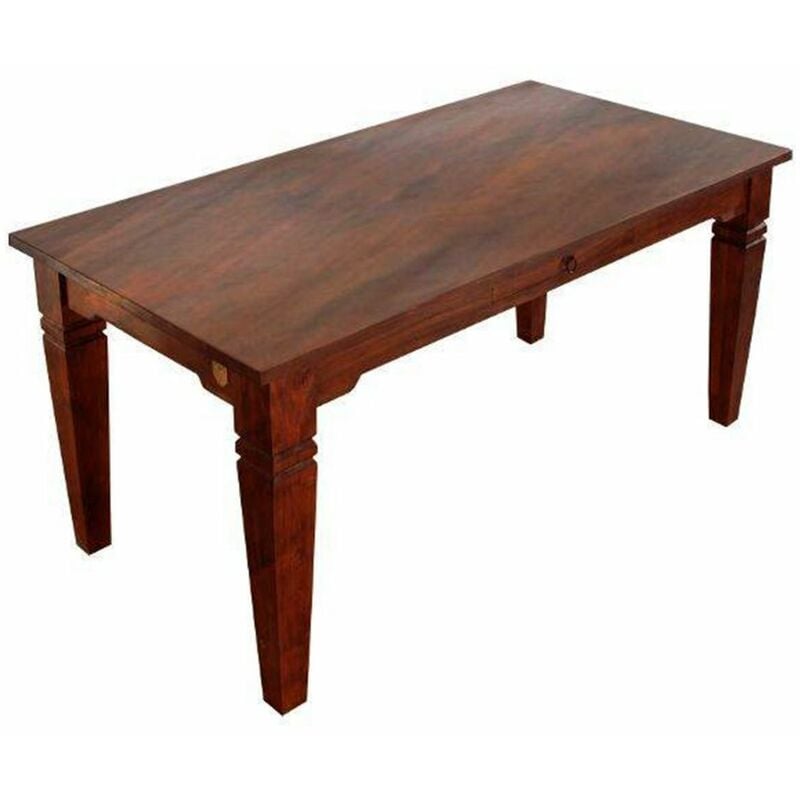 foto del prodotto tavolo da pranzo in legno di acacia 200x100x76 nougat laccato oxford 605