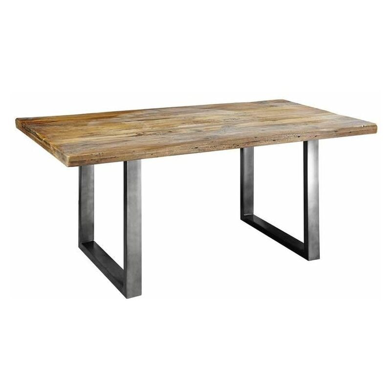 foto del prodotto tavolo da pranzo in legno di mango 200x100x76 mango naturale laccato railway 106