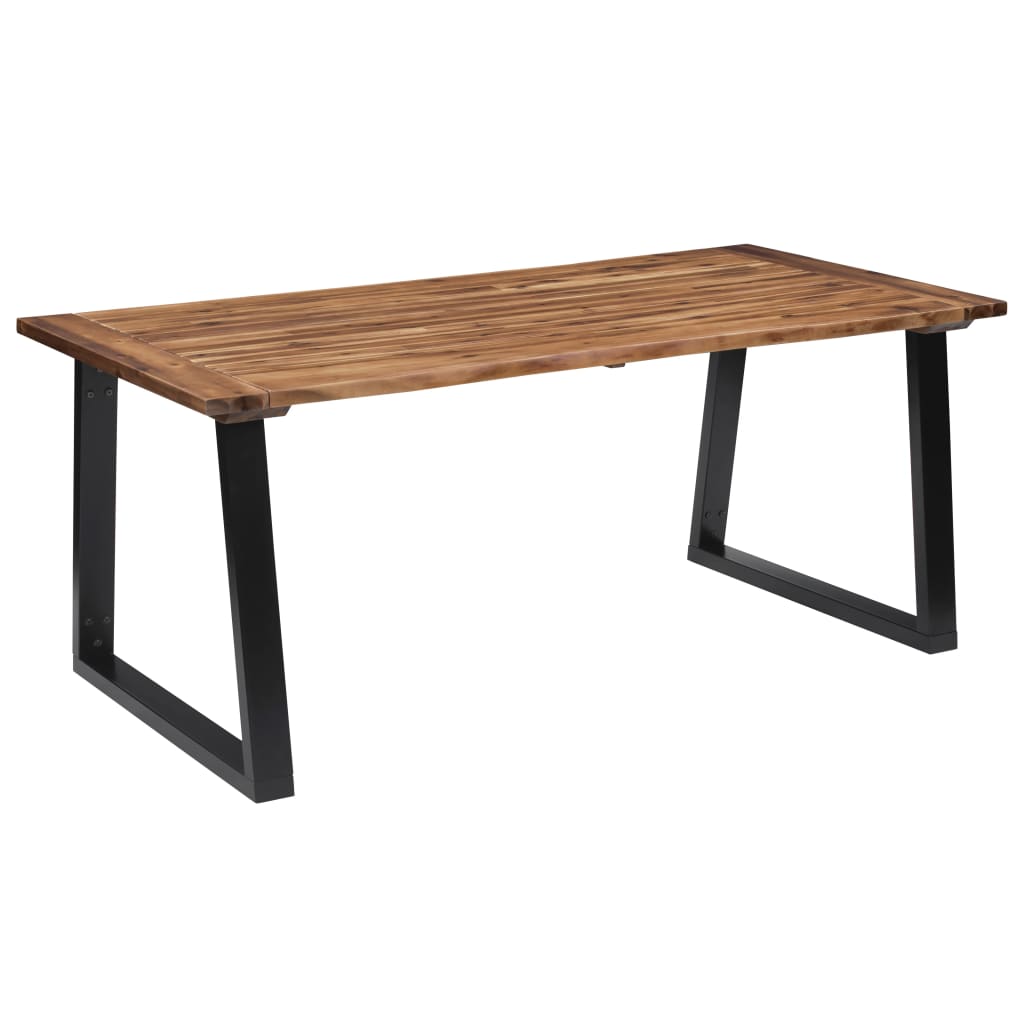 foto del prodotto tavolo da pranzo in legno massello di acacia 180x90 cm