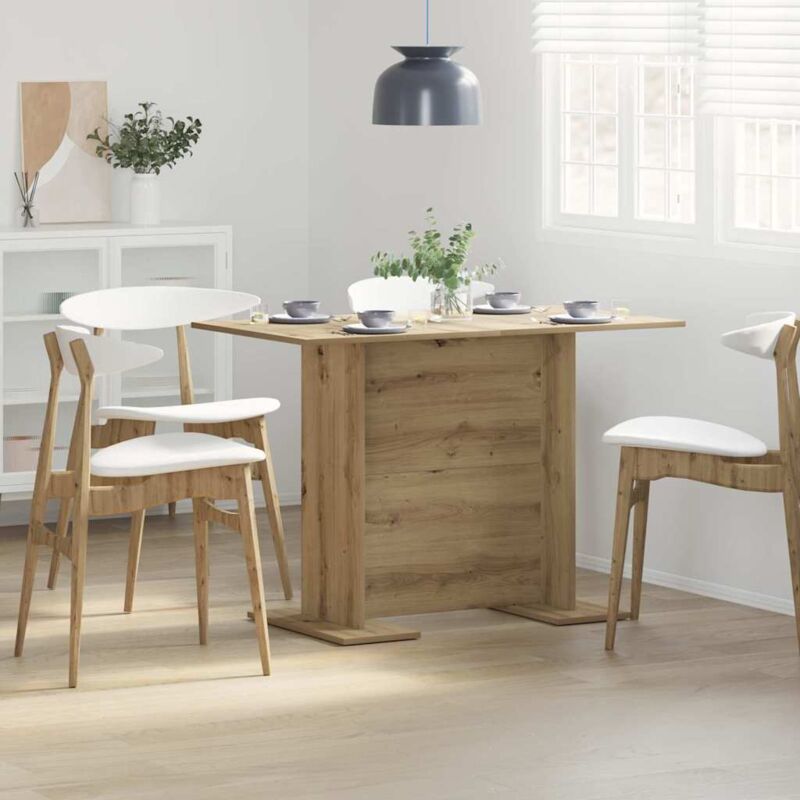 foto del prodotto tavolo da pranzo in rovere artigianale 110x60x75 cm in legno ingegnerizzato