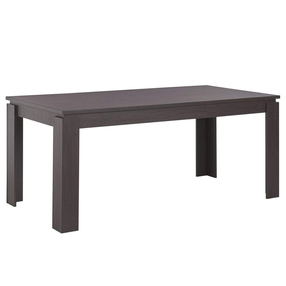 foto del prodotto tavolo da pranzo mdf legno scuro 180 x 90 cm moderno 6 persone minimalista scandinavo