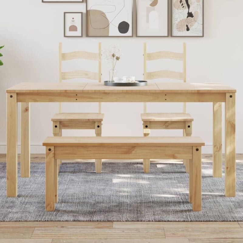 foto del prodotto tavolo da pranzo panama 160x80x75 cm in legno massello di pino - vidaxl