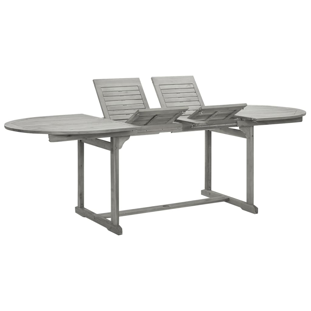 foto del prodotto tavolo da pranzo per esterni 160 240 x100x75cm massello acacia cod mxl 50887