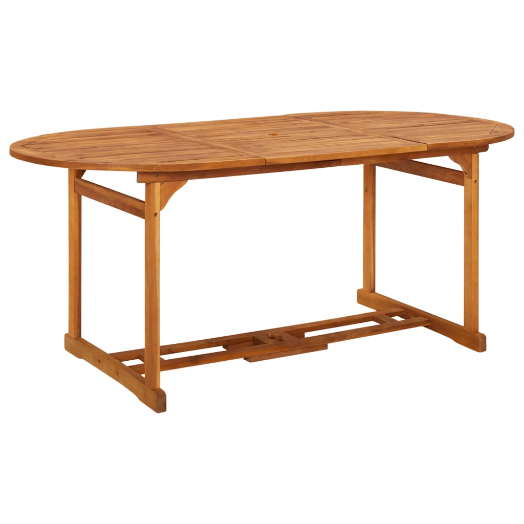 foto del prodotto tavolo da pranzo per esterni 180x90x75cm legno massello acacia cod mxl 34468