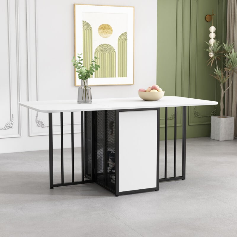 foto del prodotto tavolo da pranzo pieghevole, tavolo da pranzo allungabile multifunzionale, tavolo da pranzo mobile, tavolo da pranzo allungabile, tavolo da pranzo