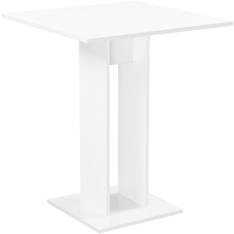foto del prodotto tavolo da pranzo quadrato per sala da pranzo cucina soggiorno 78 cm bianco lucido 030006120