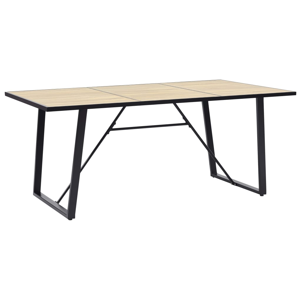 foto del prodotto tavolo da pranzo rovere 200x100x75 cm in mdf cod mxl 21560
