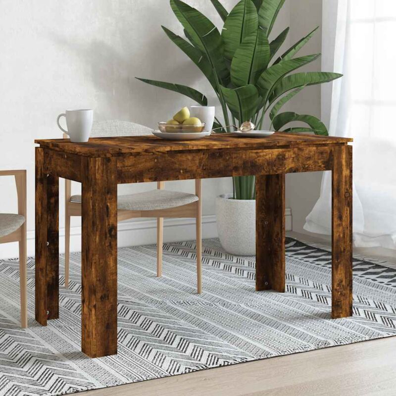 foto del prodotto tavolo da pranzo rovere fumo 120x60x76 cm legno multistrato vidaxl