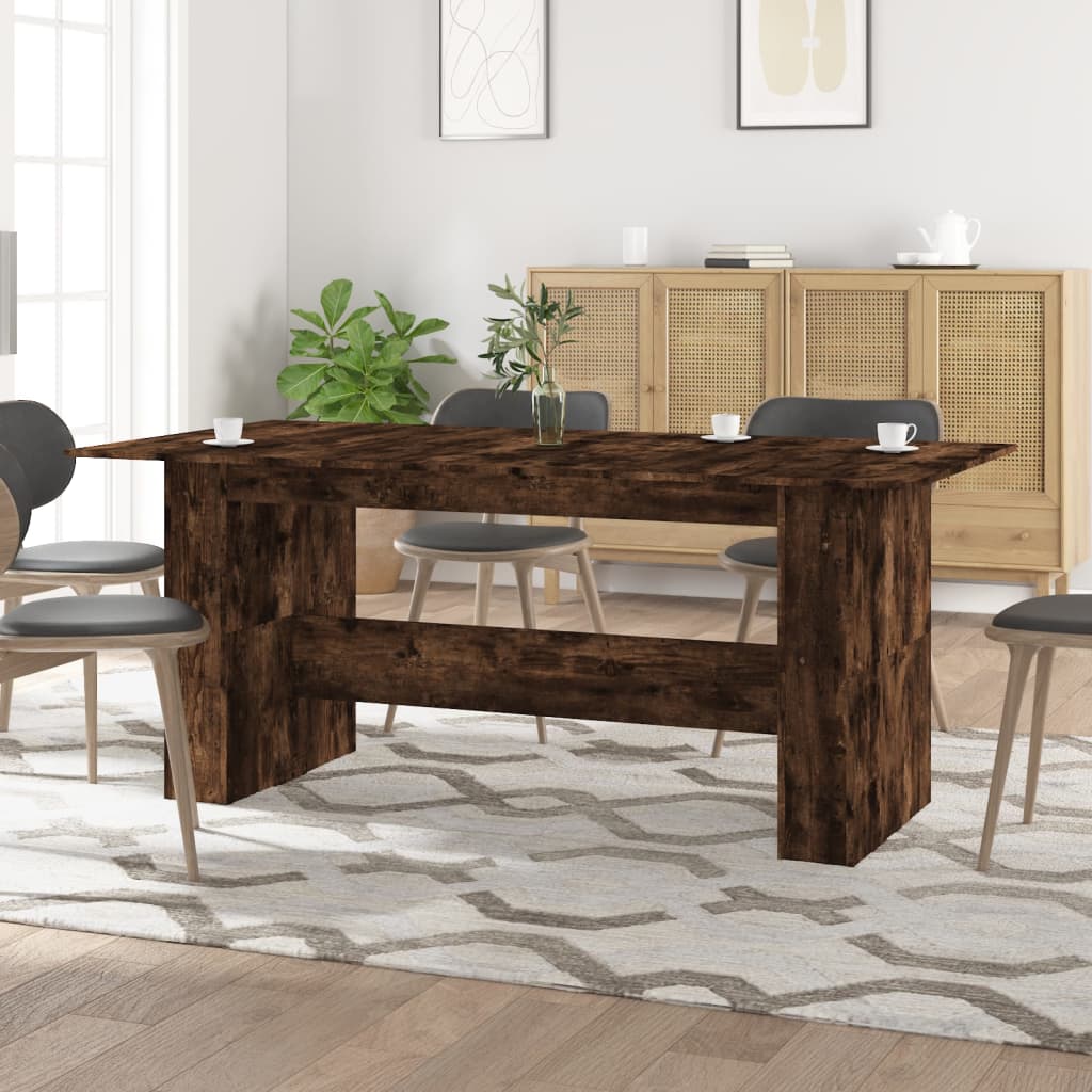 foto del prodotto tavolo da pranzo rovere fumo 180x90x76 cm legno multistratocod mxl 109422