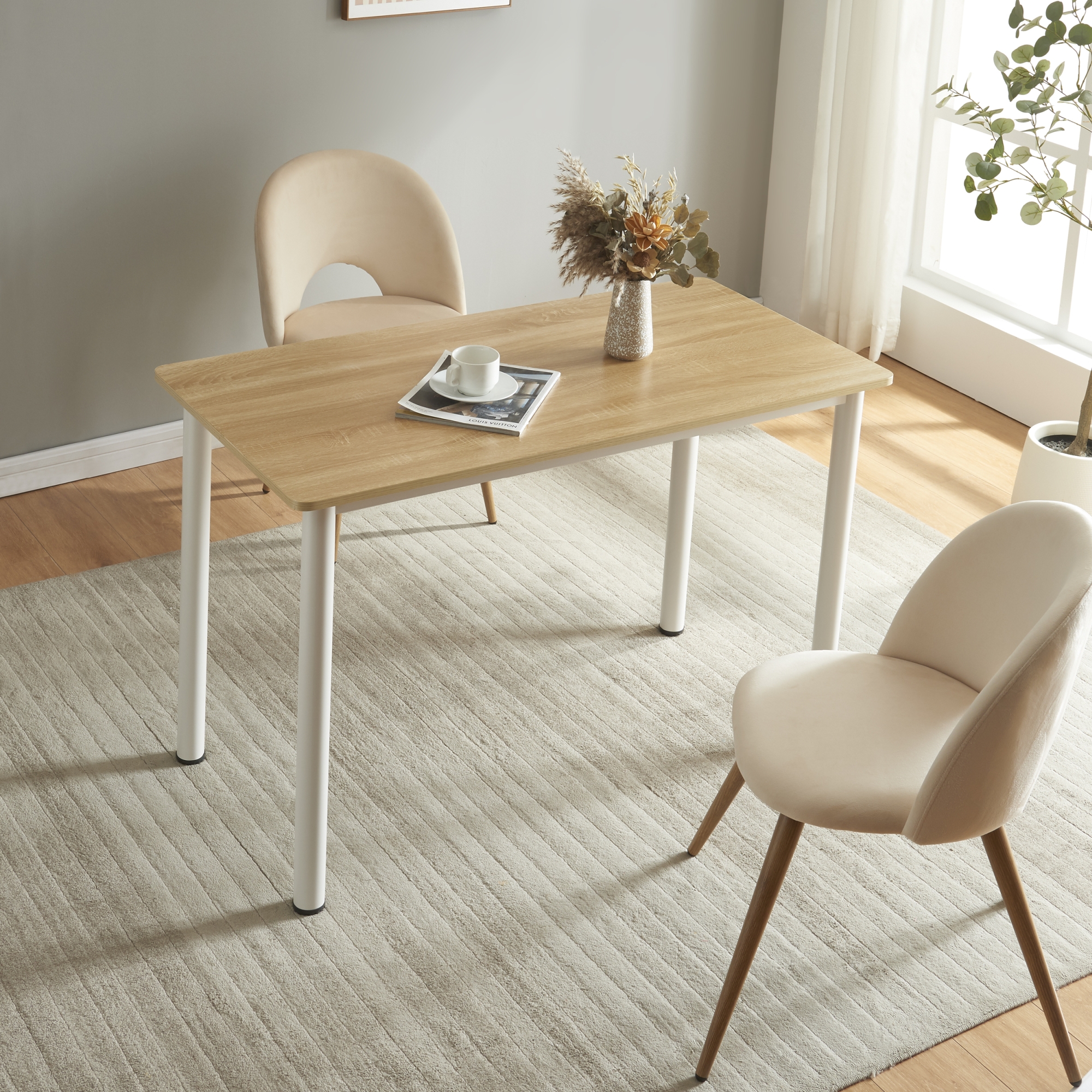 foto del prodotto tavolo da pranzo tammela 120 x 60 cm effetto rovere en.casa 