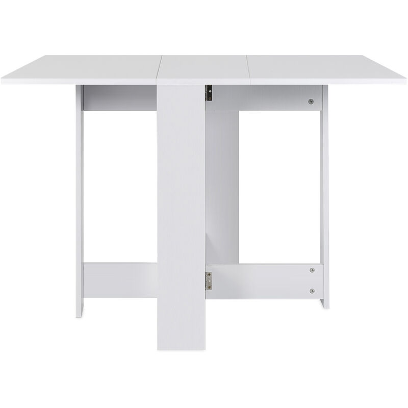 foto del prodotto tavolo da pranzo,tavolo cucina pieghevole portatile, soggiorno, sala da pranzo,103x76x73.4cm bianco