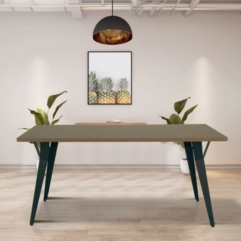 foto del prodotto tavolo da pranzo yutan 160x80 cm colore rovere