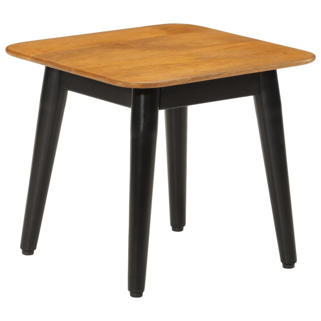 foto del prodotto tavolo da salotto 45x45x40cm in legno massello di mango e ferro