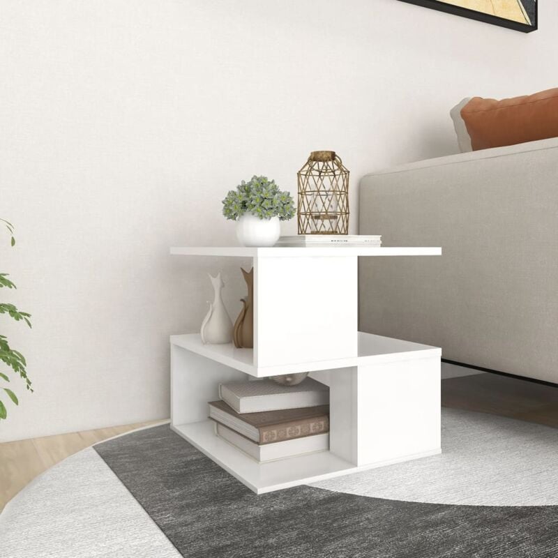 foto del prodotto tavolo da salotto design unico con scomparti aperti vari colori colore bianco
