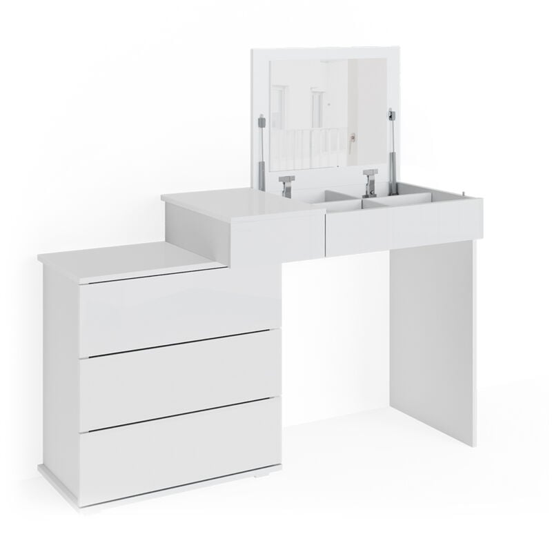 foto del prodotto tavolo da toeletta lotos, bianco, 117.4 cm vicco