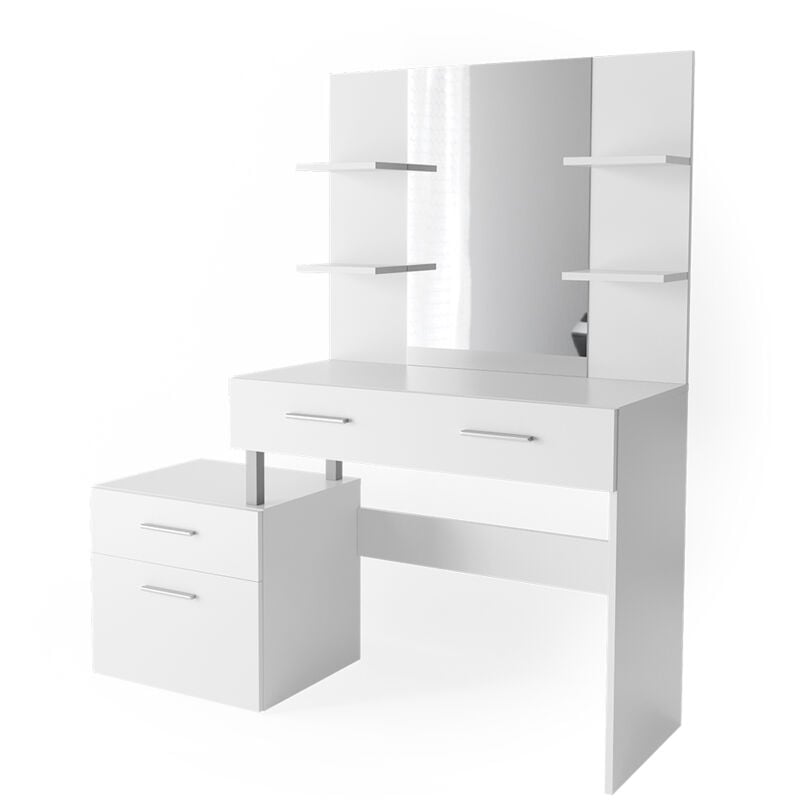 foto del prodotto tavolo da toeletta maria, bianco, 132 cm vicco