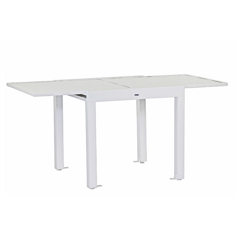 foto del prodotto tavolo estensibile da giardino in alluminio 82 163 cm lipari bianco