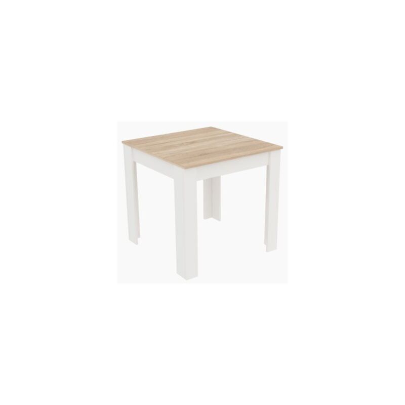 foto del prodotto tavolo fisso 110x80xh75cm rovere bianco