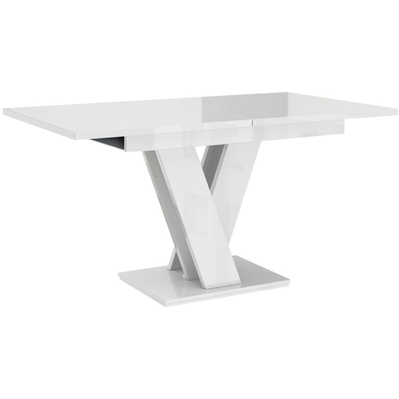 foto del prodotto tavolo goodyear 104, bianco lucido, 76x80x120cm, con, truciolare laminato