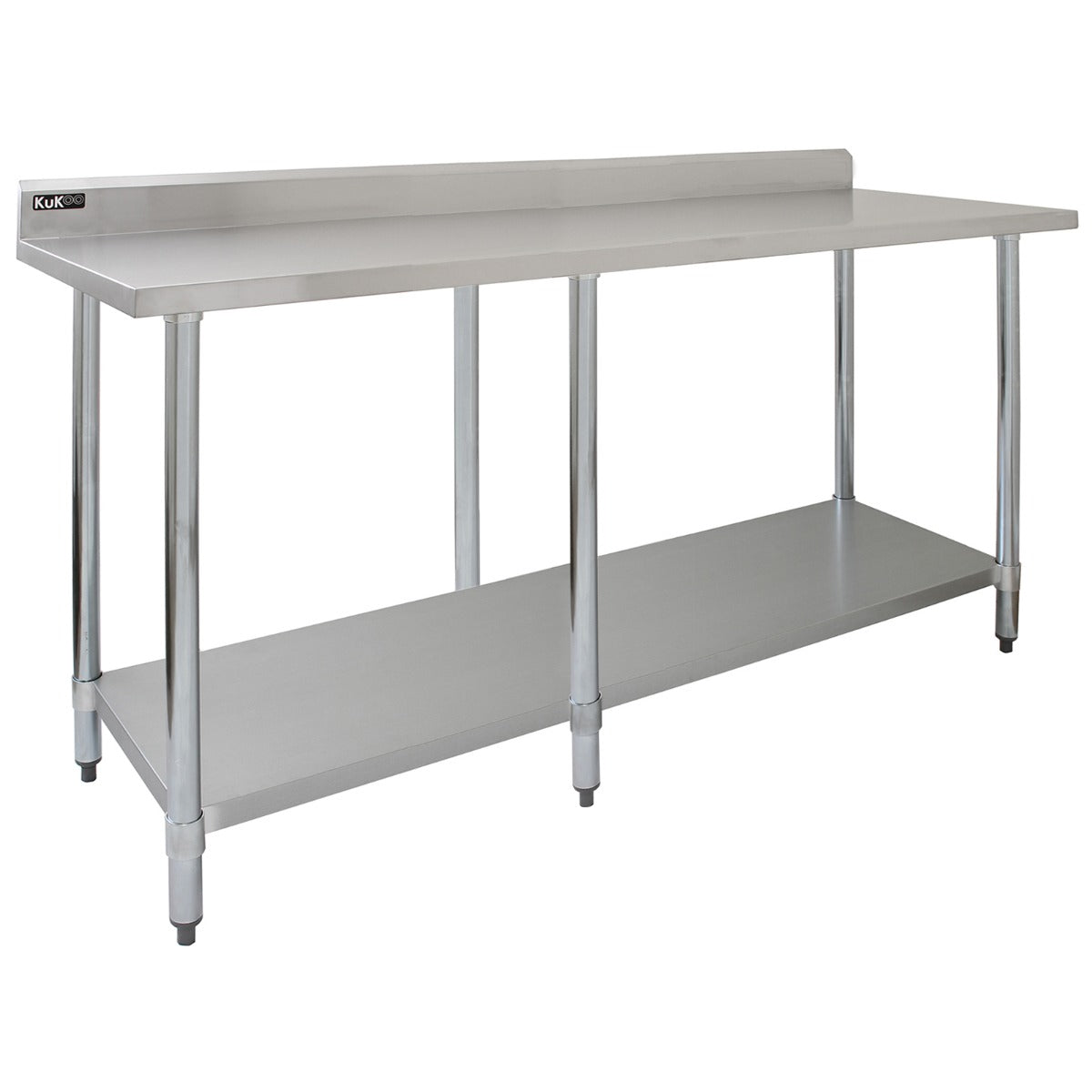 foto del prodotto tavolo in acciaio inox da cucina commerciale piano cucina ristorante 210 cm