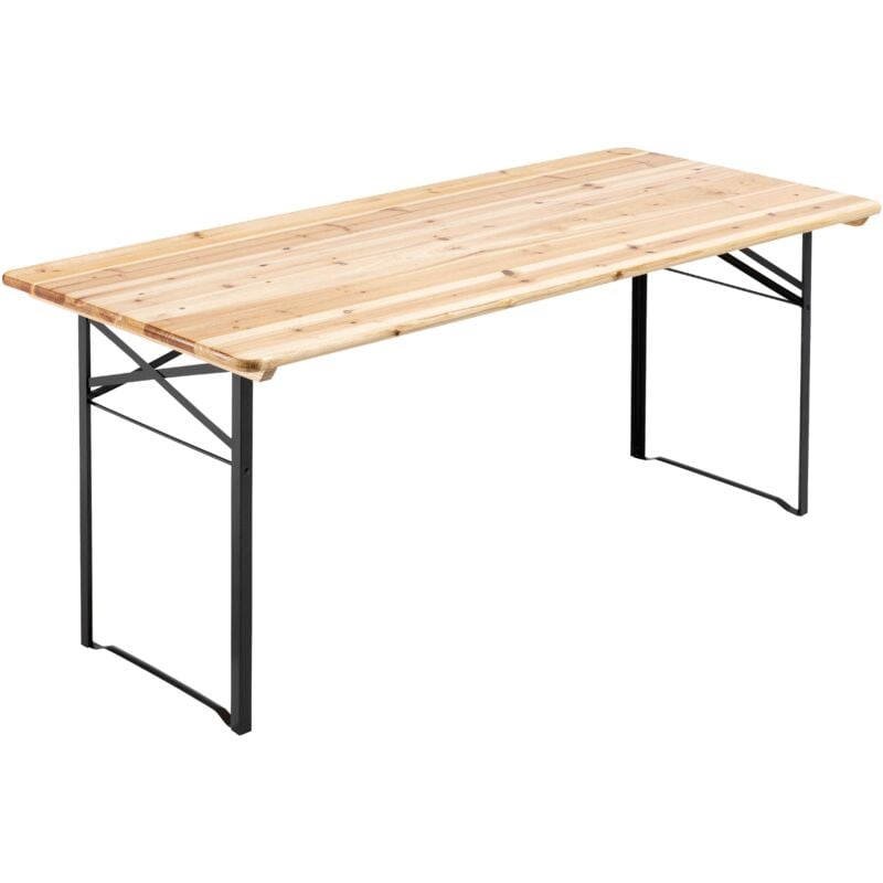 foto del prodotto tavolo in legno 180 cm con piedi pieghevoli
