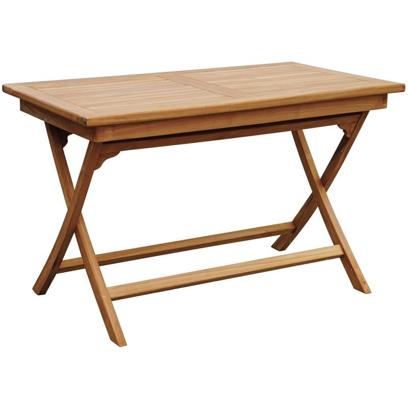 foto del prodotto tavolo in legno teak per giardino e veranda pieghevole 120 x 70 centimetri