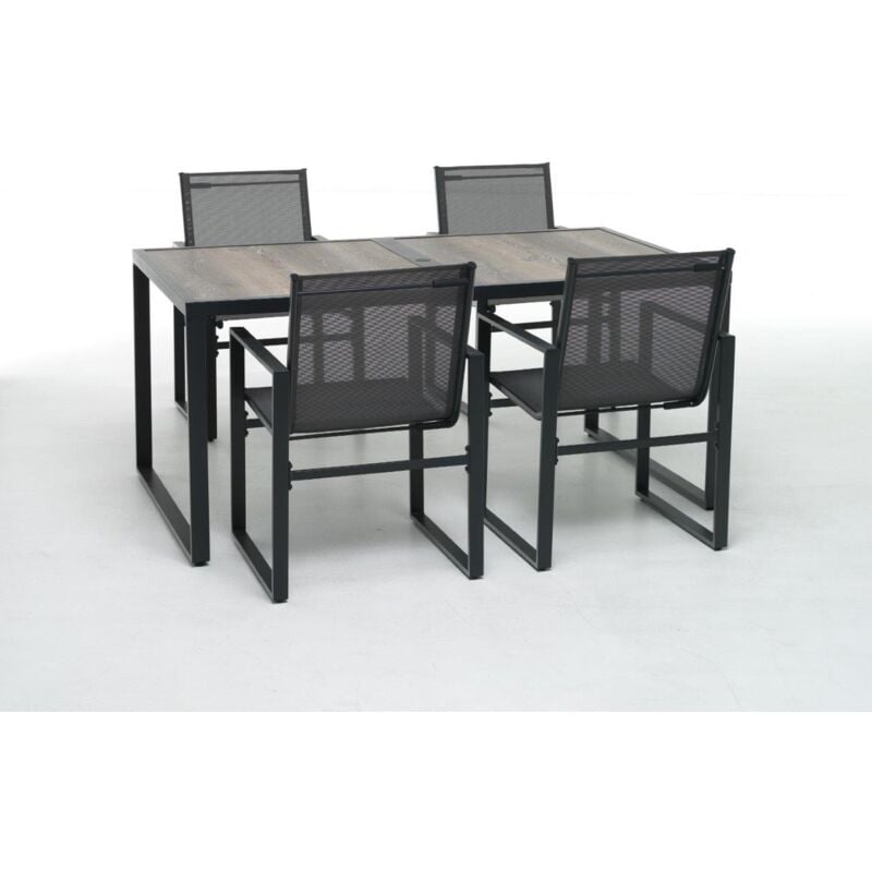 foto del prodotto tavolo in metallo mod boston misura 160x90cm colore antracite m0787 38