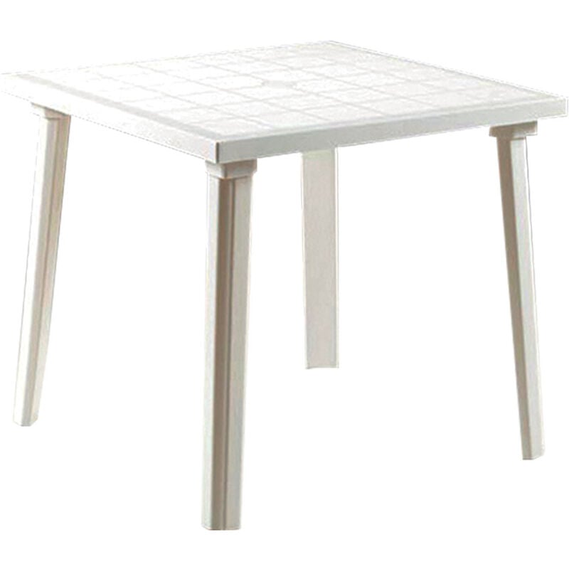 foto del prodotto tavolo in polipropilene 80x80 h.72 bianco