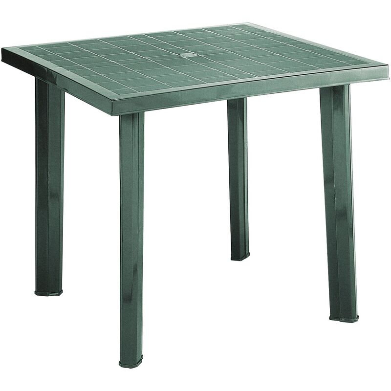 foto del prodotto tavolo in resina quadrato da esterno fiocco progarden darkolivegreen
