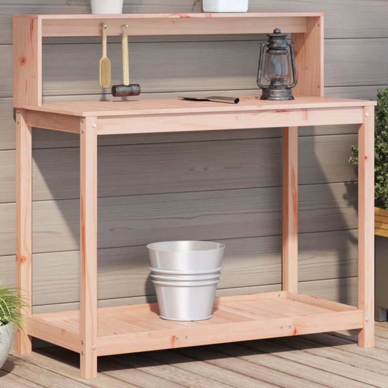 foto del prodotto tavolo invaso con ripiani 108x50x109,5cm legno massello douglas vidaxl
