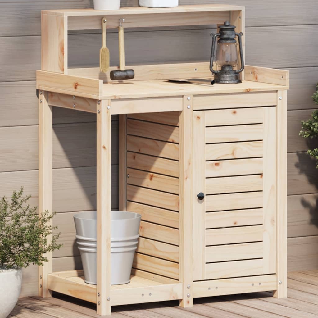 foto del prodotto tavolo invaso con ripiani 82,5x50x109,5 cm legno massello pinocod mxl 115338