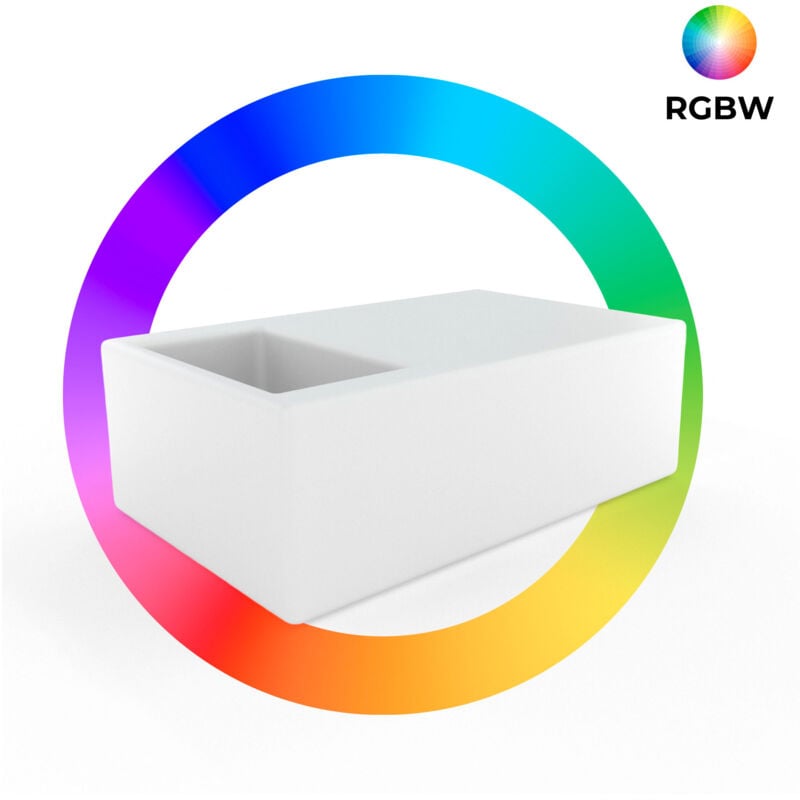 foto del prodotto tavolo luminoso led rgbw con vassoio per ghiaccio - 24w -