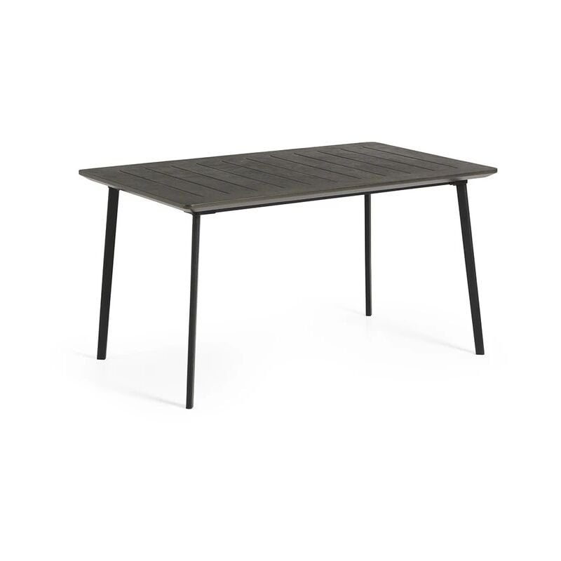 foto del prodotto tavolo metalea 146x86xh75cm in resina ghisa bronzo