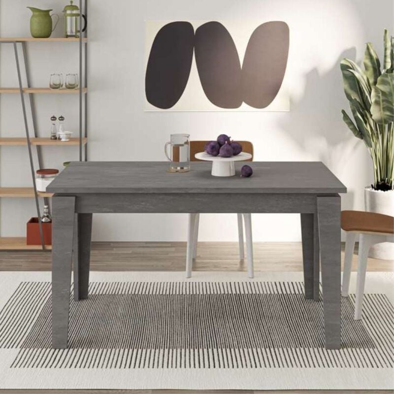 foto del prodotto tavolo moderno allungabile colore retro grey 140x80 cm tolomo